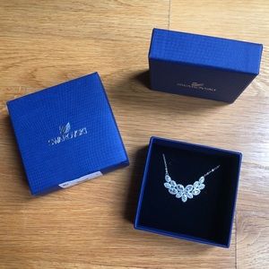 Swarovski Baron Pendant Necklace, blue and silver